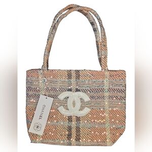 CHANEL Sequin Tweed Mini Tote -VIP
